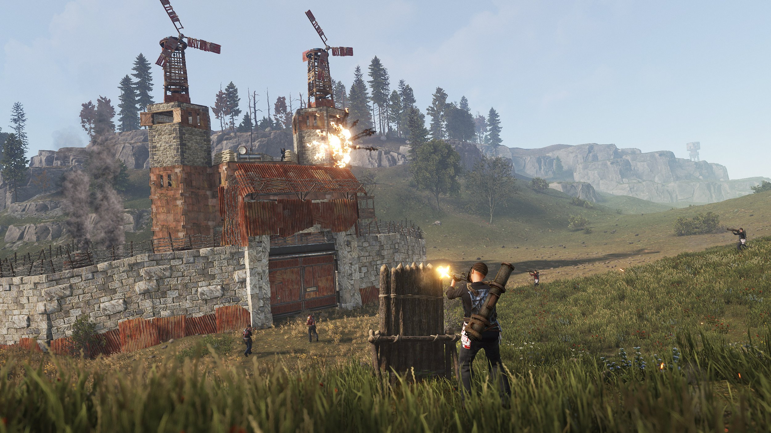 Eine Raidszene in Rust